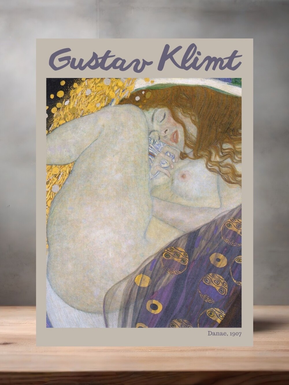 Gustav Klimt 13" X 19" Art Poster, Glossy Or MATTE. DANAE